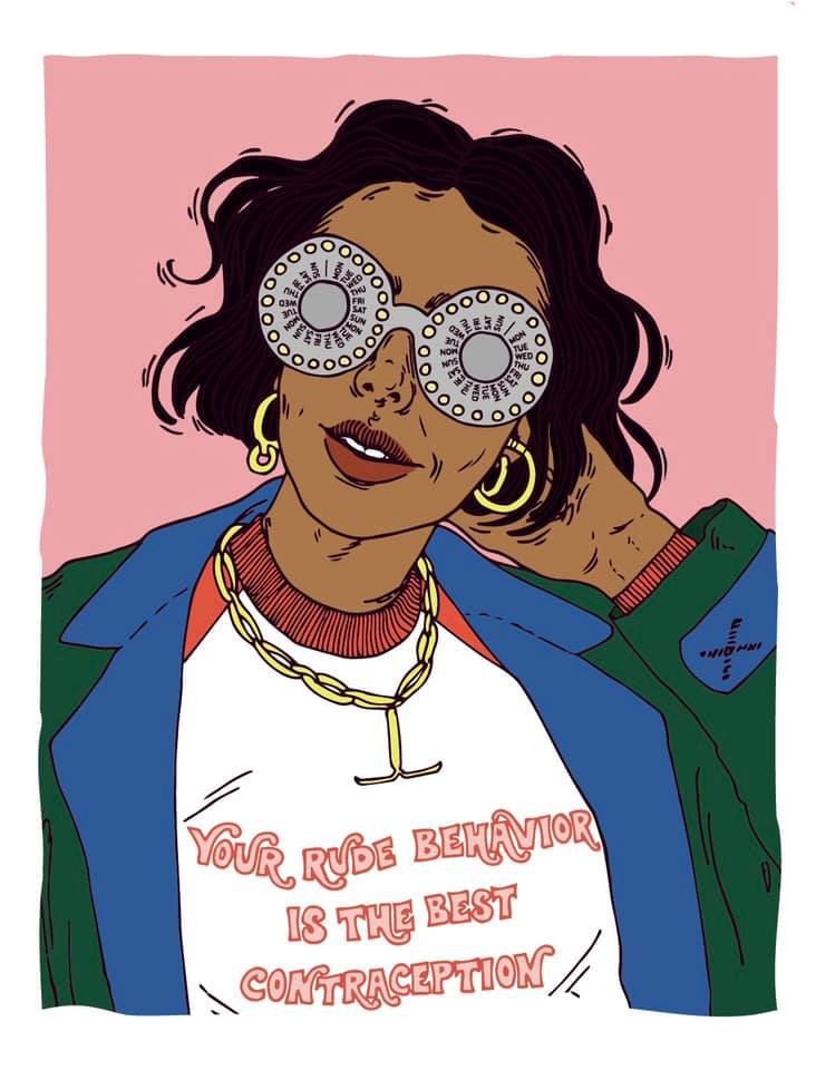 feminist illustration grunge