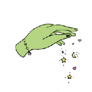 witchy hand illustration