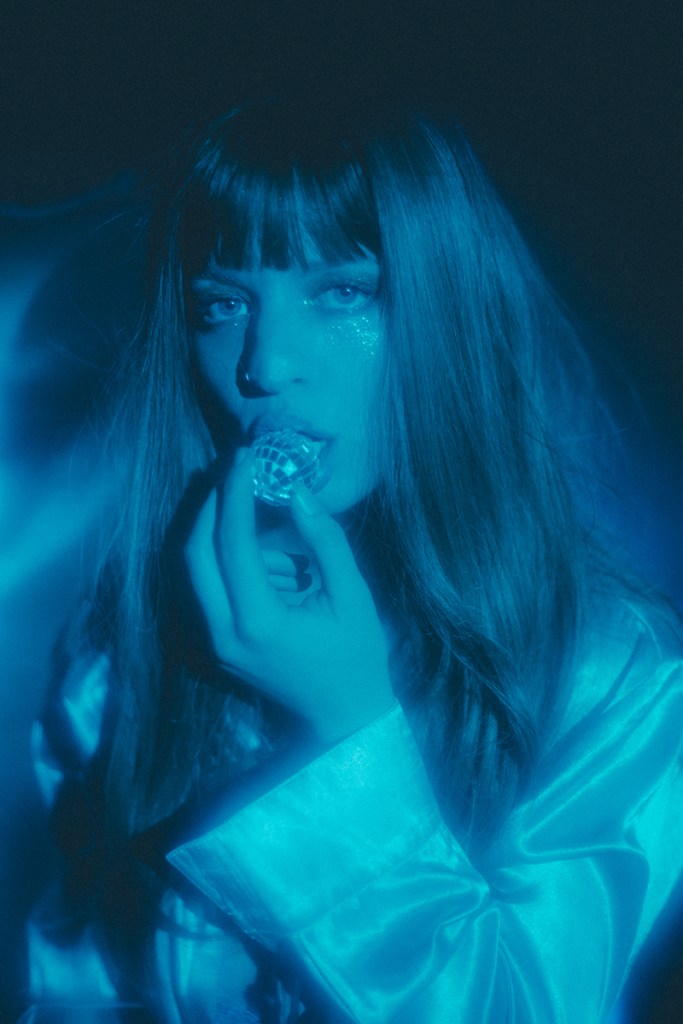 Dreamy self portrait of Celeste Call in blue